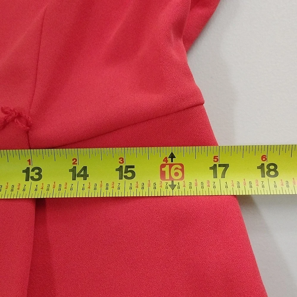 Calvin Klein Red Jumpsuit with Sleek Design Size 14